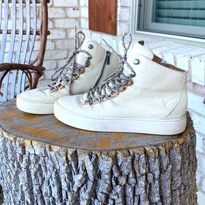 Frye White High-Top Sneakers